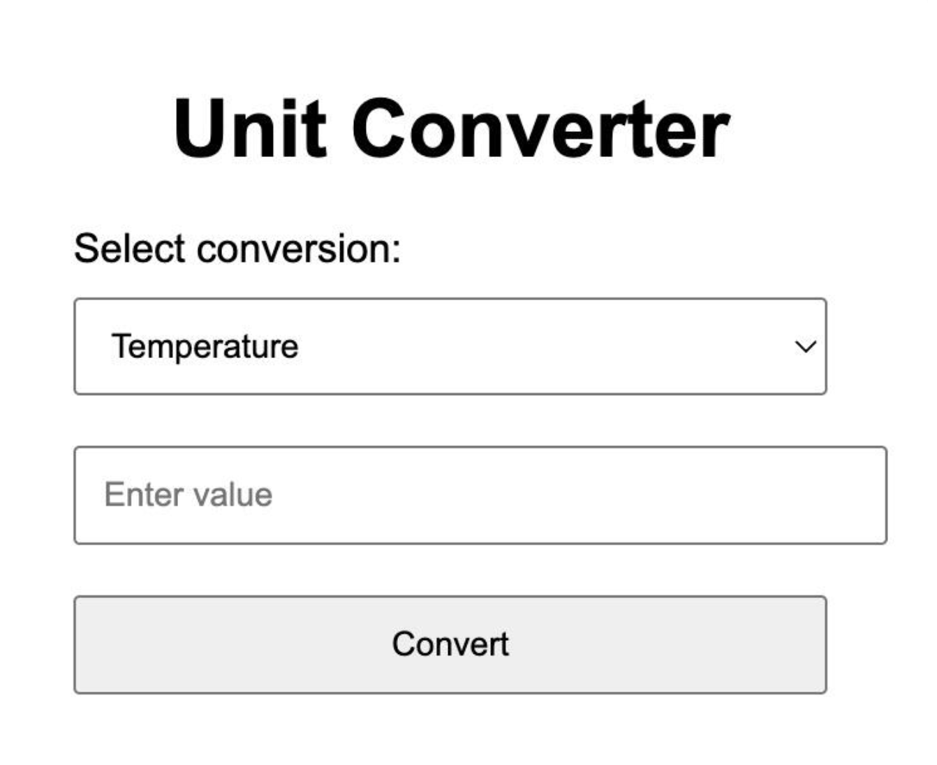 Unit Converter Web App